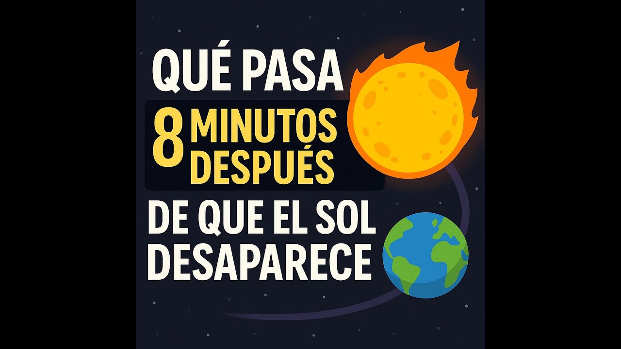 &iquest;Qu&eacute; pasa 8 minutos despu&eacute;s de que el sol desaparece?