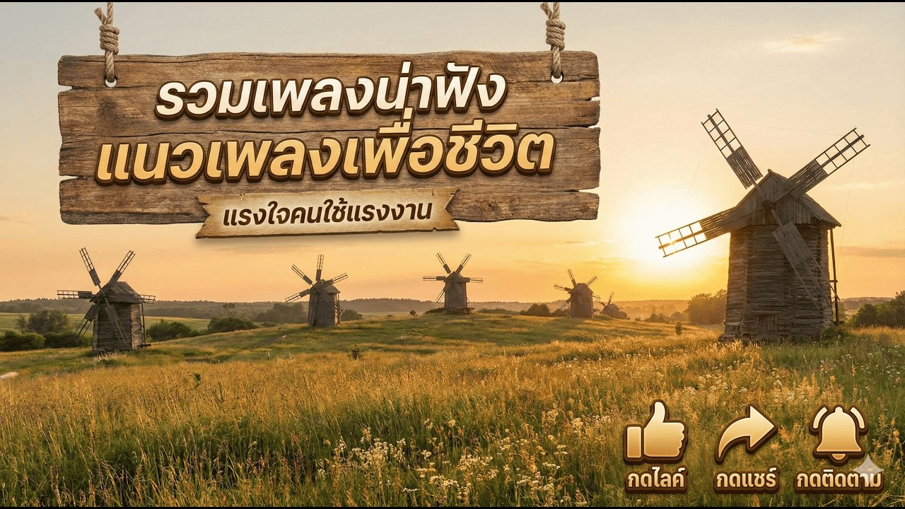 เพลงเพื่อชีวิต แนวคนใช้แรงงาน เพราะๆฟังสบายๆ ฟังยาวๆต่อเนื่อง