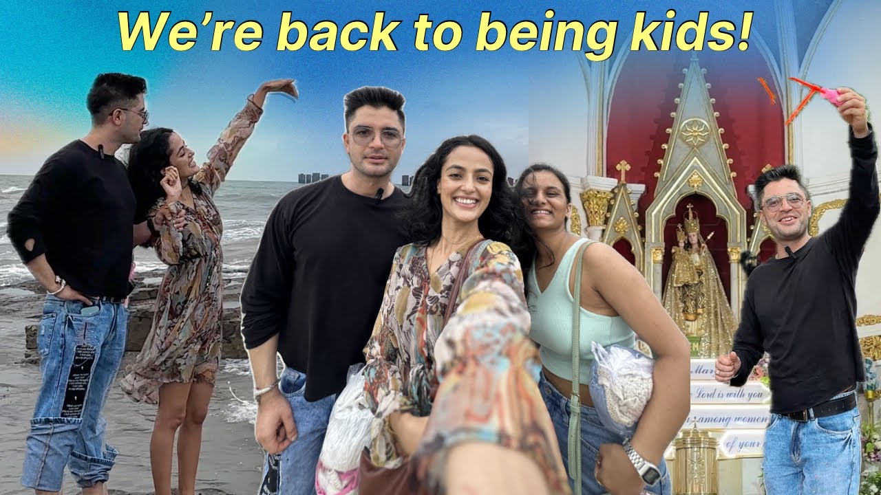 We’re Back To Being Kids! 😂👫 Bandra Fair🎢 & Bandstand Fun with @AmanVermaKvlogs 😂