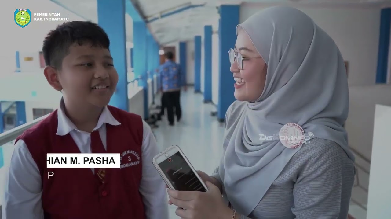 VLOG DISKOMINFO INDRAMAYU - SUASANA HARI PERTAMA KBM DI SMP N 2 SINDANG