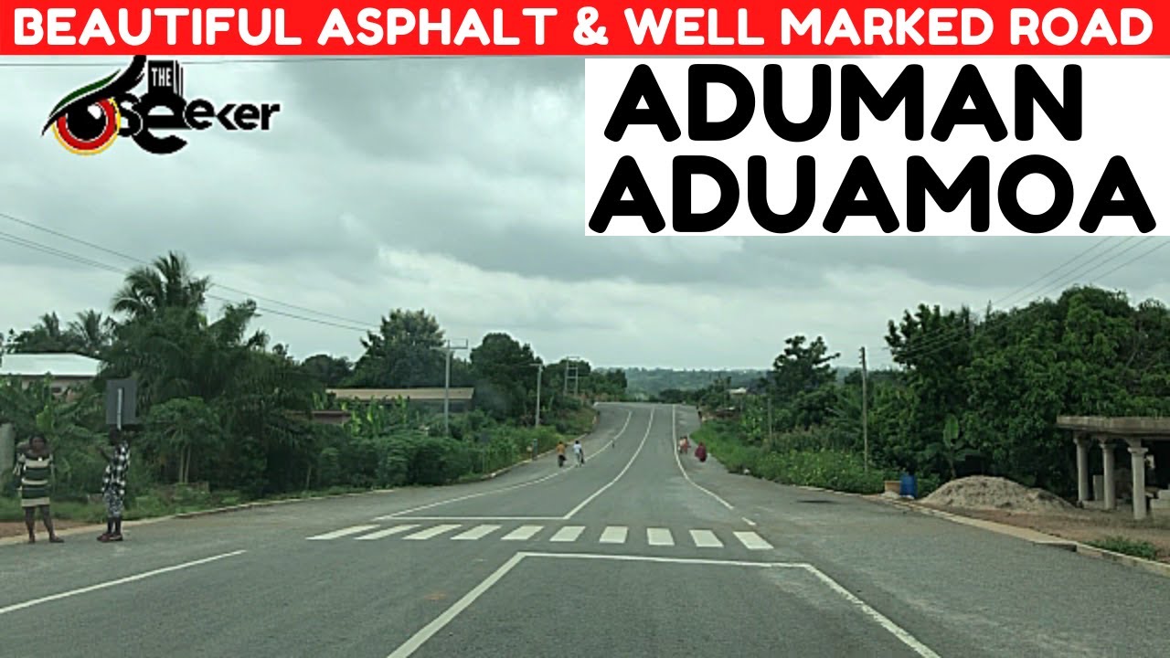 Beautiful Asphalt & Road Markings at Aduman and Aduamoa Township in Afigya Kwabre South District!