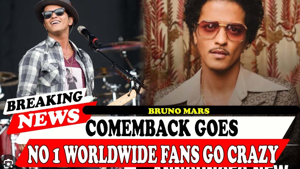 Bruno Mars Comemback Goes No 1 Worldwide Fans Go Crazy