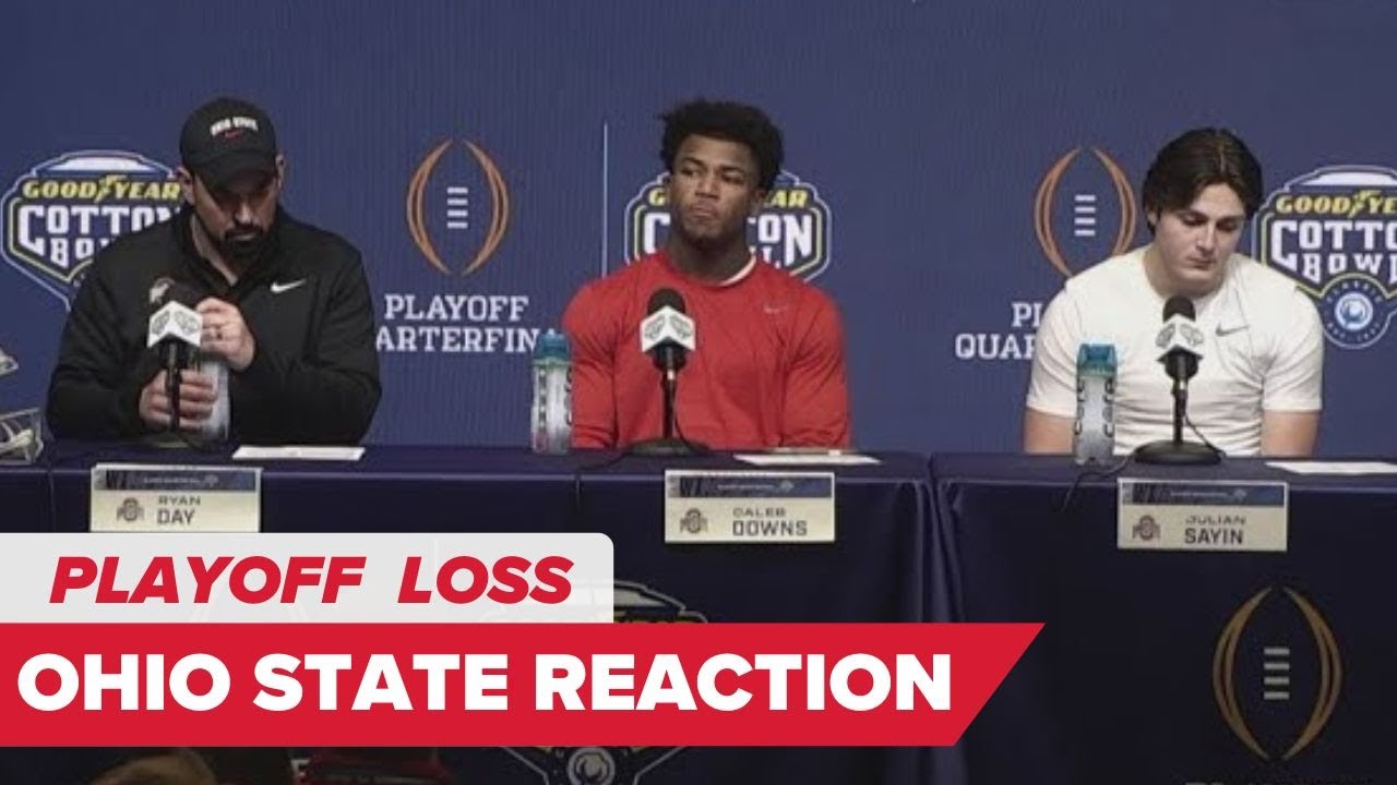 Ohio State postgame interviews: Ryan Day, Julian Sayin, Caleb Downs | Cotton Bowl