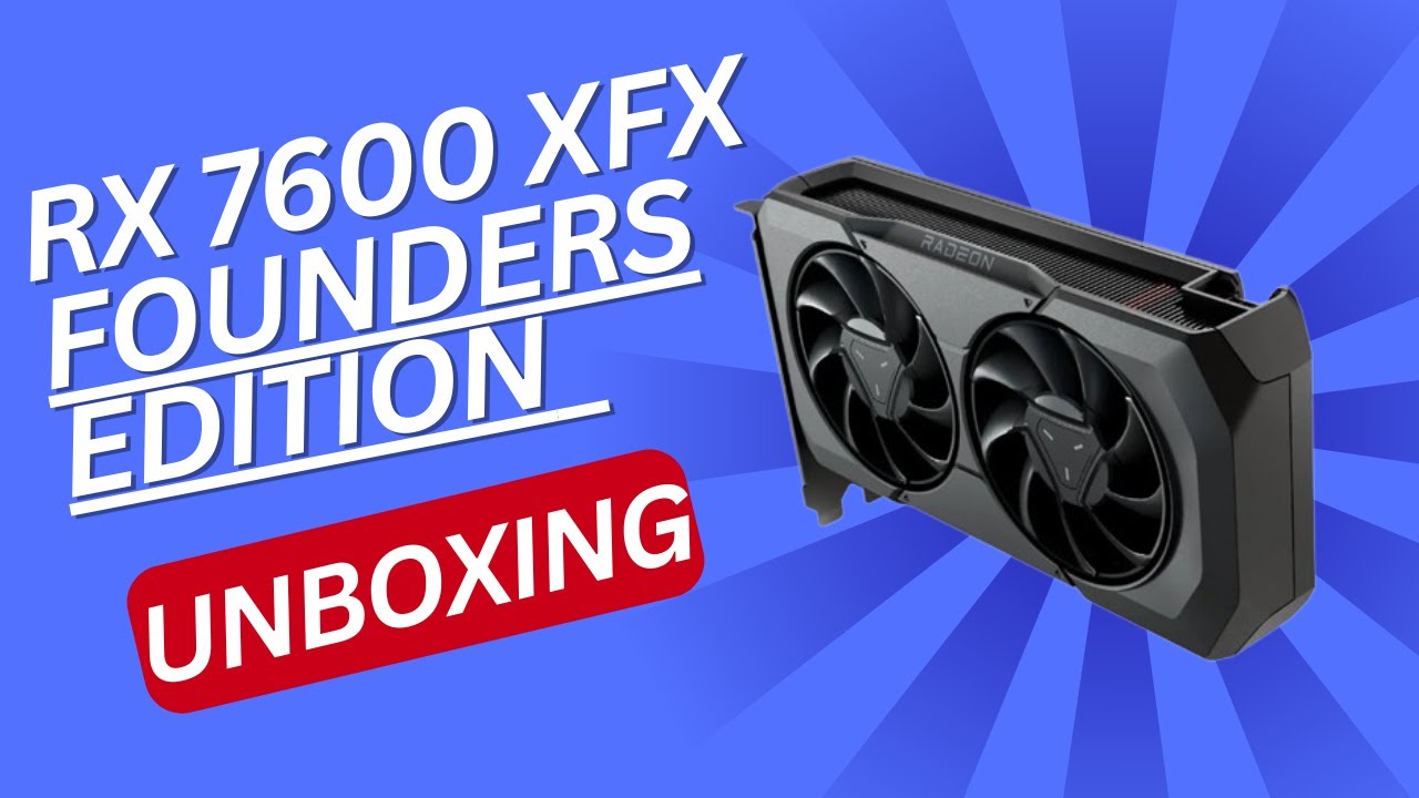 RX 7600 XFX VALE A PENA EM 2025 ? UNBOXING E 