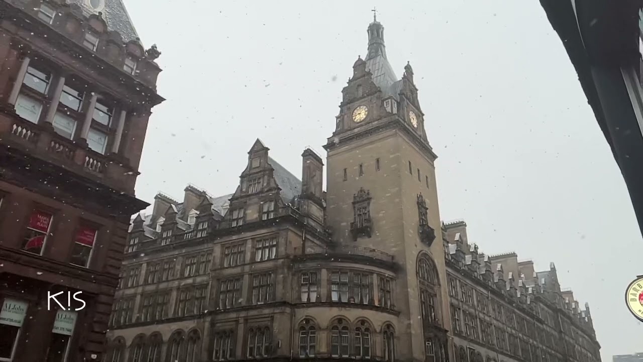 Wet Morning Walk to Work - Glasgow