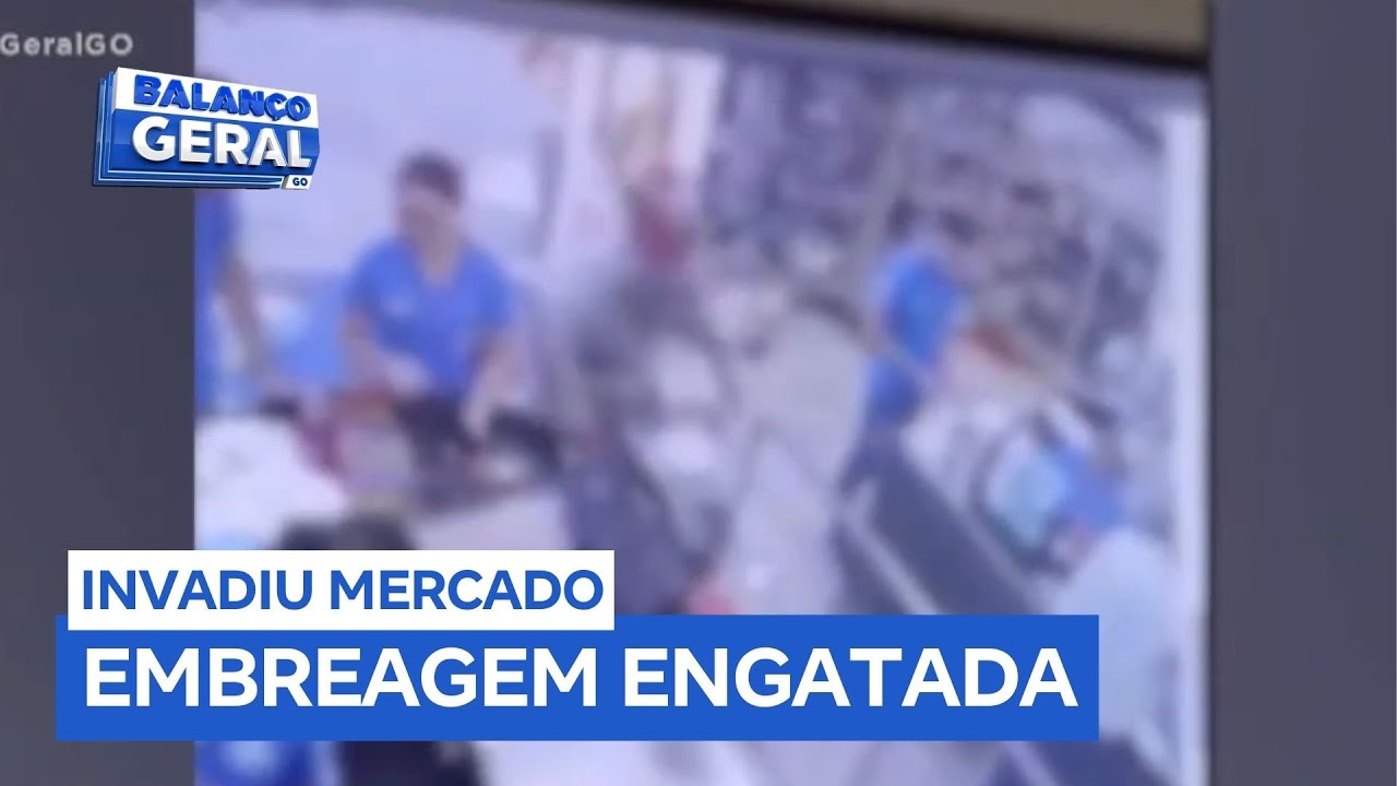 Idoso perde o controle de moto e invade supermercado em Ca&ccedil;u (GO)