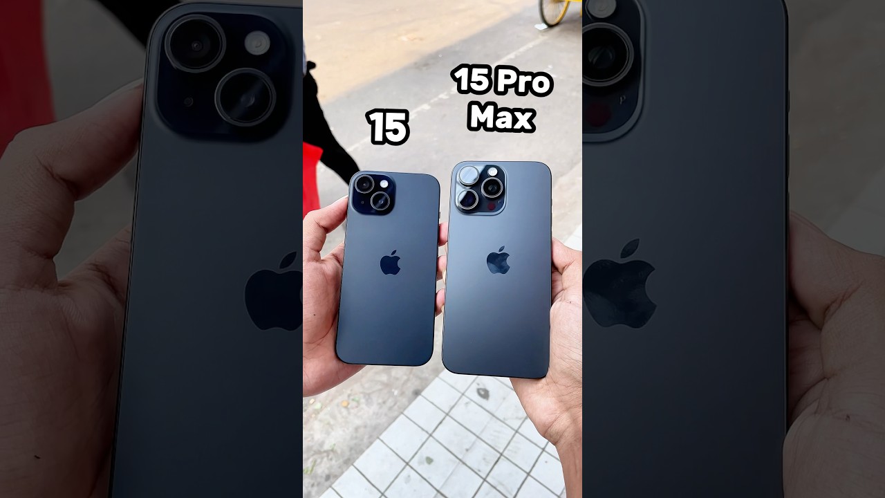 iPhone 15 Vs iPhone 15 Pro Max || Camera Zoom Test! #shorts