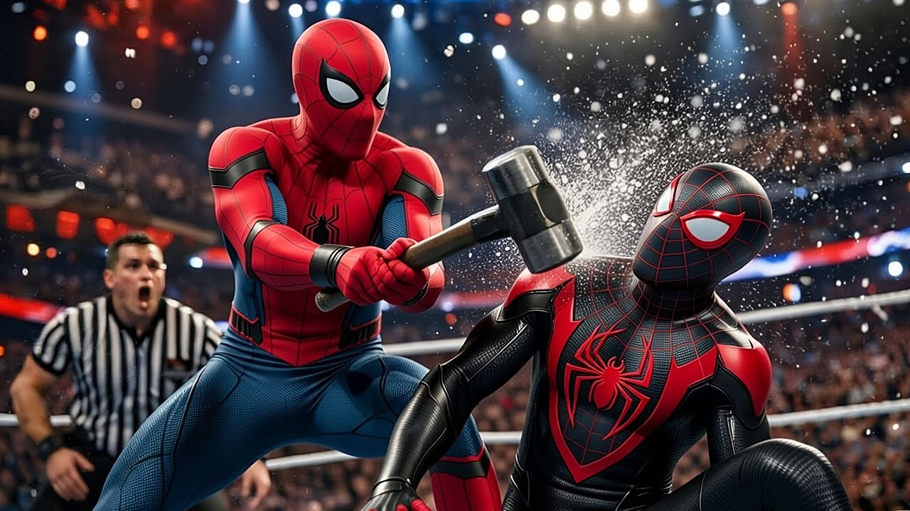 Spiderman vs Spiderman Miles Morales - Epic Battle 🔥