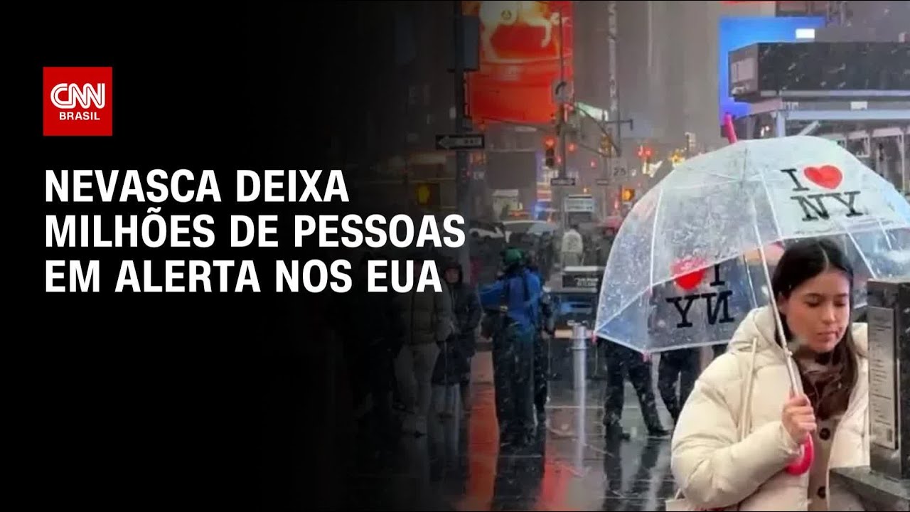 Correspondente da CNN mostra pior nevasca em NY em cinco anos | LIVE CNN