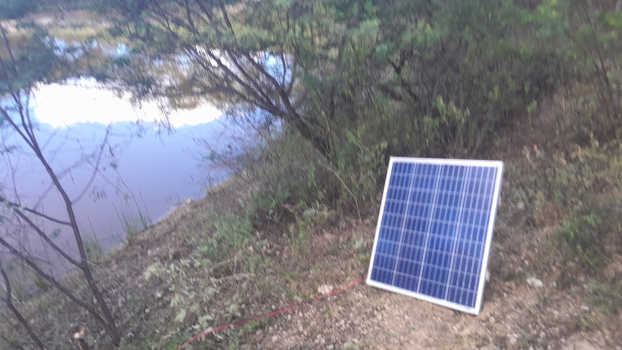 Como puxar água com a bomba  solar na mini chácara  no interior da Bahia 