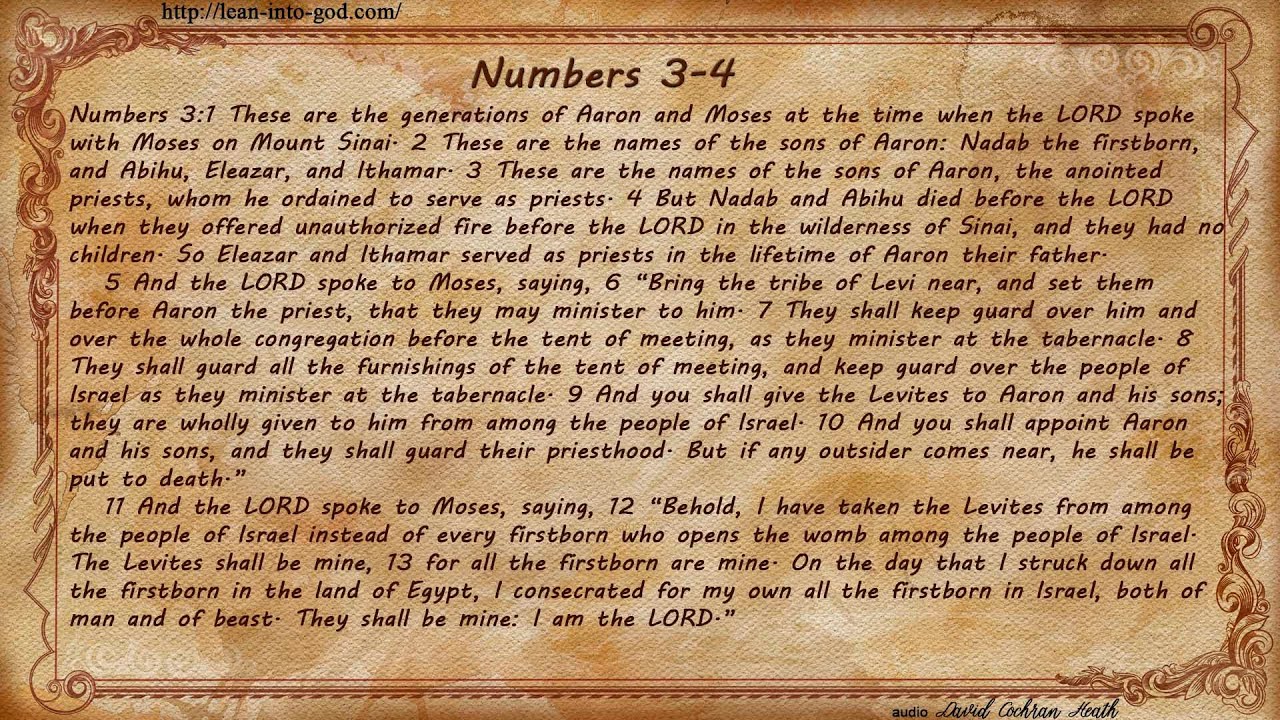 Numbers 3-4
