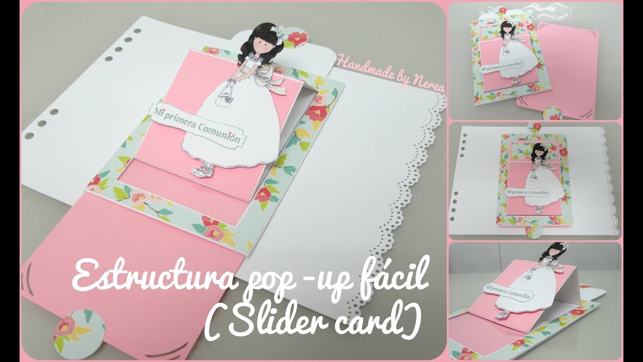 Estructura pop up fácil (Slider card) - Deslizante (Tarjeta comunión)