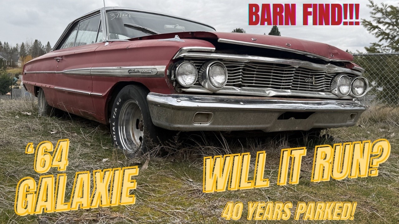 WILL IT RUN? ATTEMPTING TO START THE MONTANA BARN FIND '64 GALAXIE 500XL! SITTING SINCE THE '80'S!