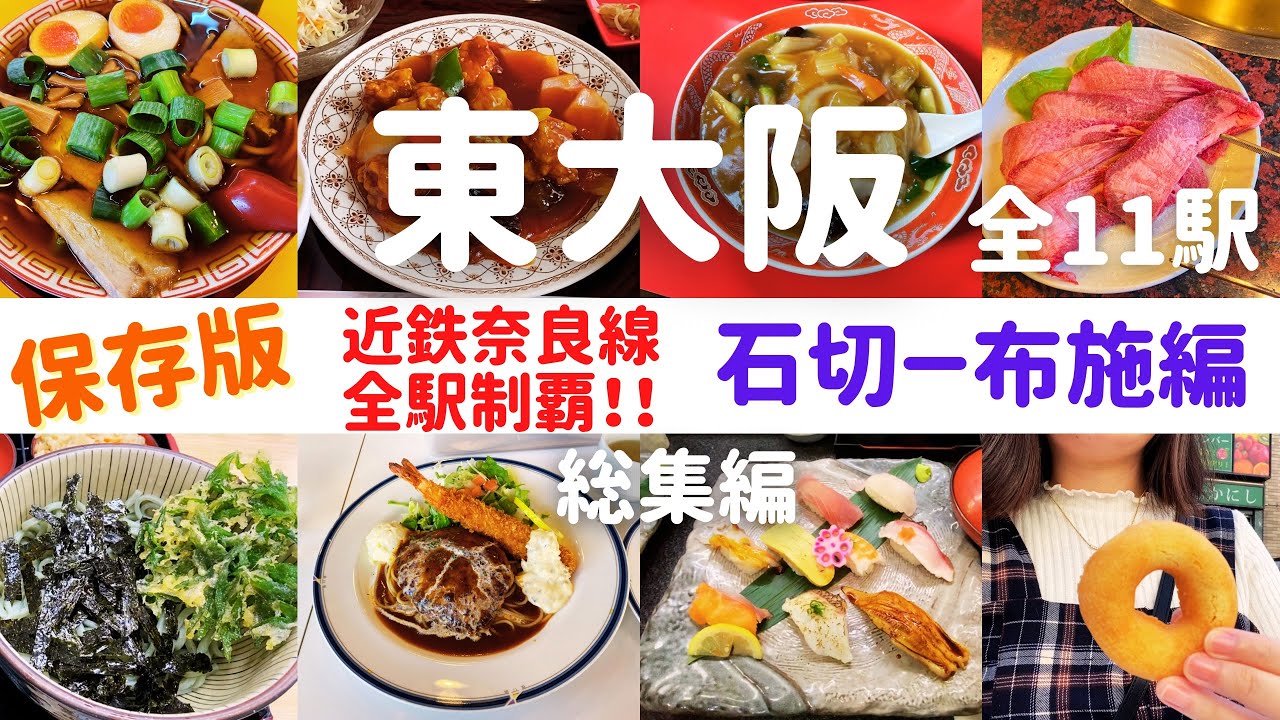 【保存版】東大阪総集編 近鉄奈良線全駅11駅制覇！【石切・額田・枚岡・瓢箪山・東花園・河内花園・若江岩田・八戸ノ里・河内小阪・河内永和・布施】