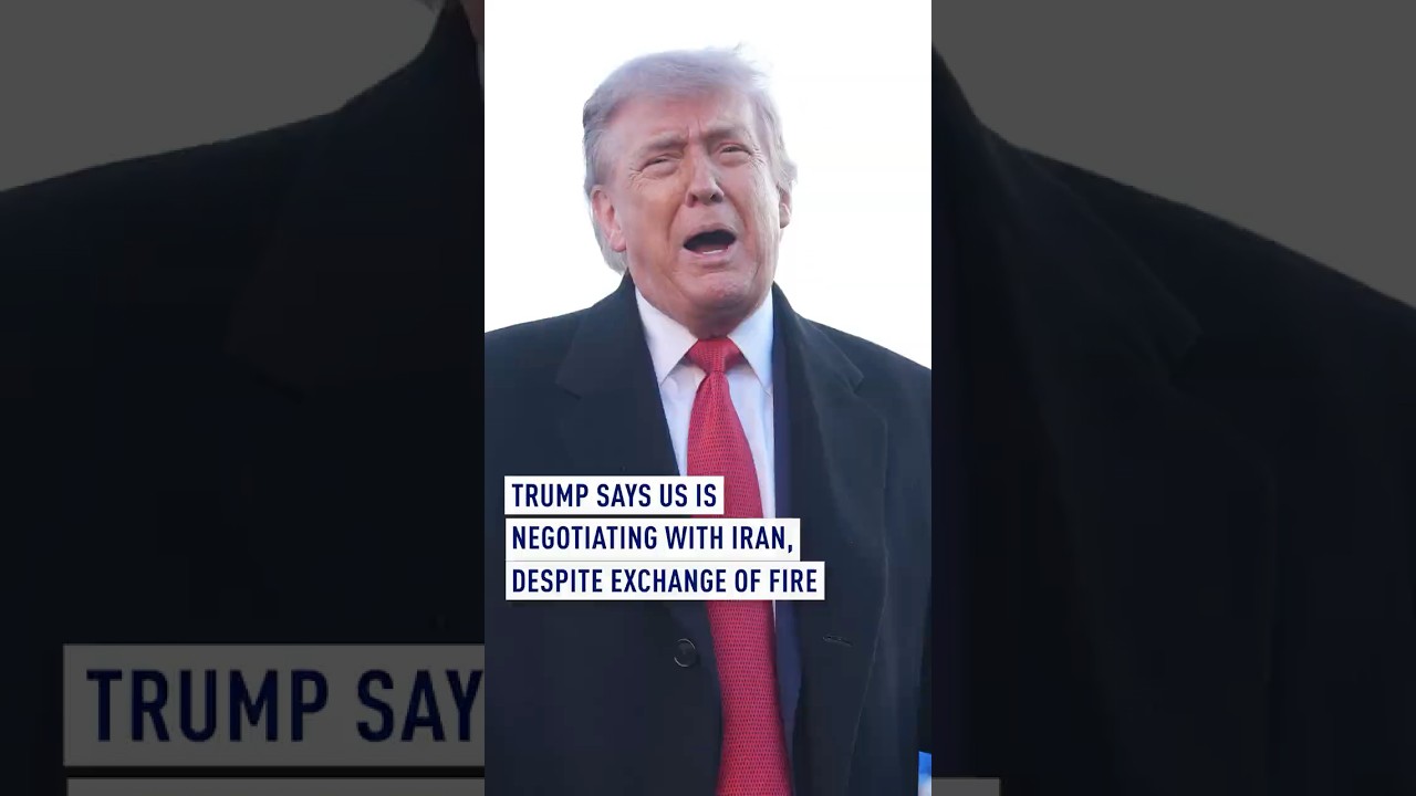Trump says the US still negotiating with Iran, despite exchange of fire in Strait of Hormuz