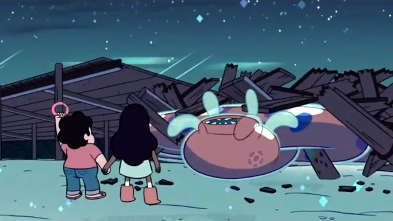 Steven Universe - Steven and Connie Successfully Poofed Orange Spodumene!!!