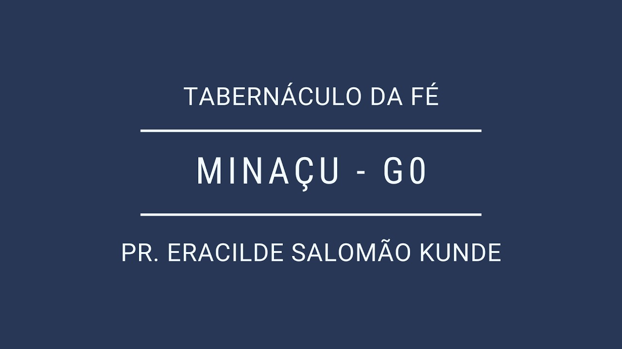 Domingo à Noite | 15.02.2026 | Pr. Francisco Vicente Ferreira  | Minaçu - GO