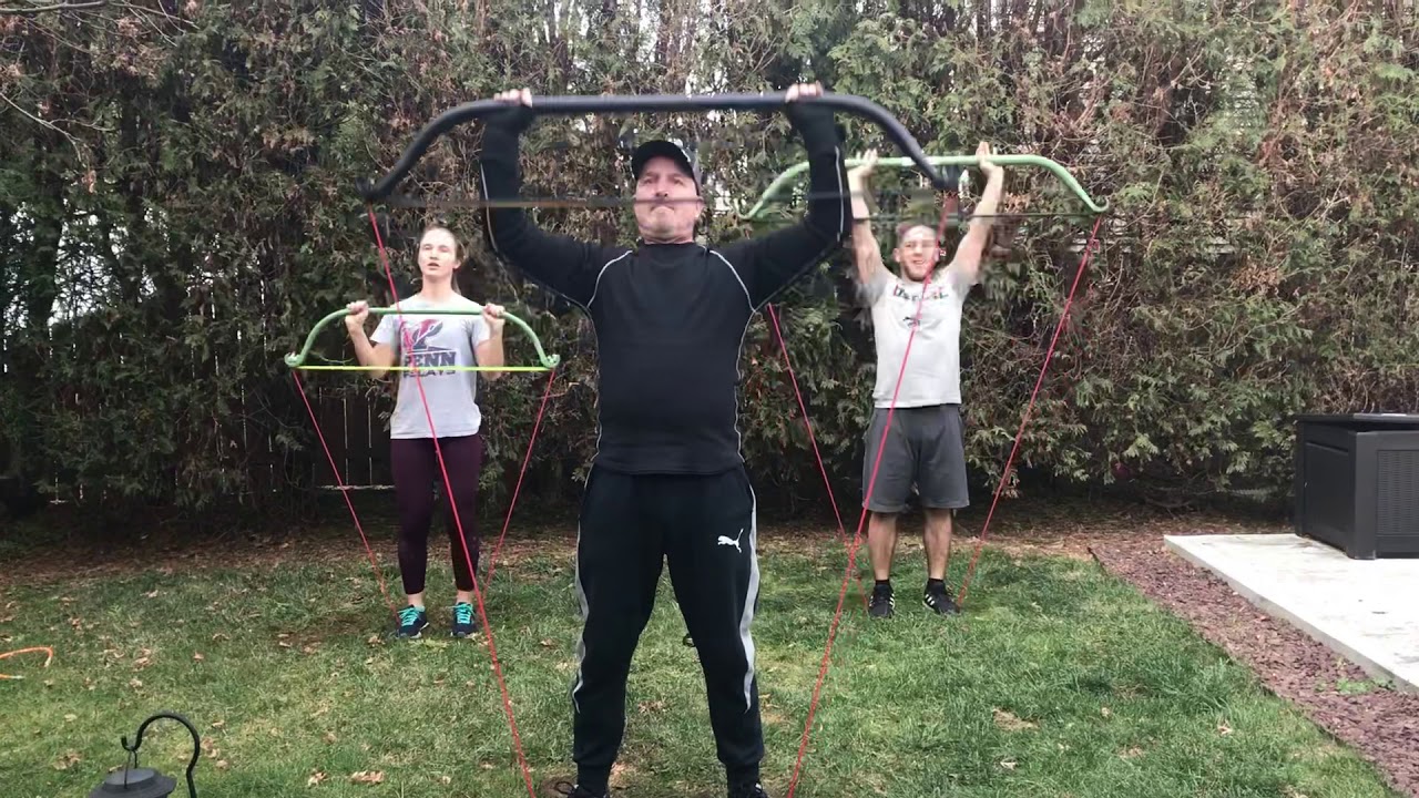 GORILLA BOW 20 MINUTE HIGH INTENSITY CIRCUIT TRAINING RESISTANCE BANDS WORKOUT