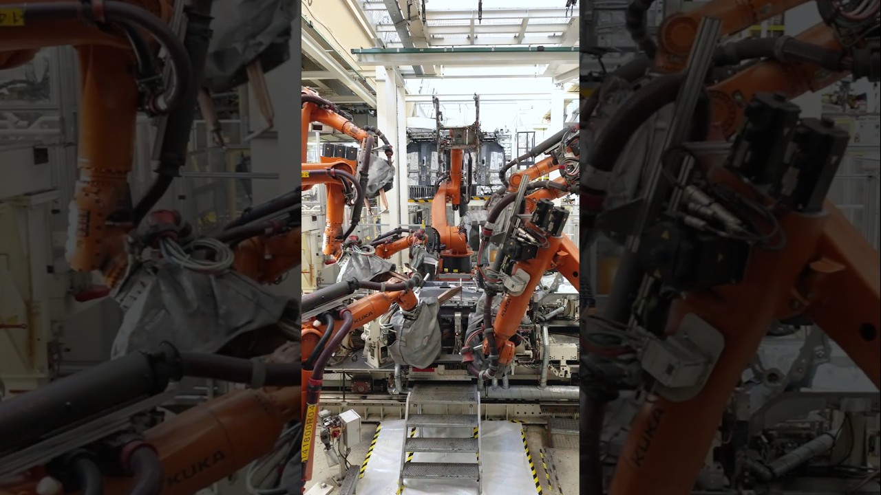 ROBOTS AT WORK - The Volkswagen Production Wolfsburg Plant in 2024