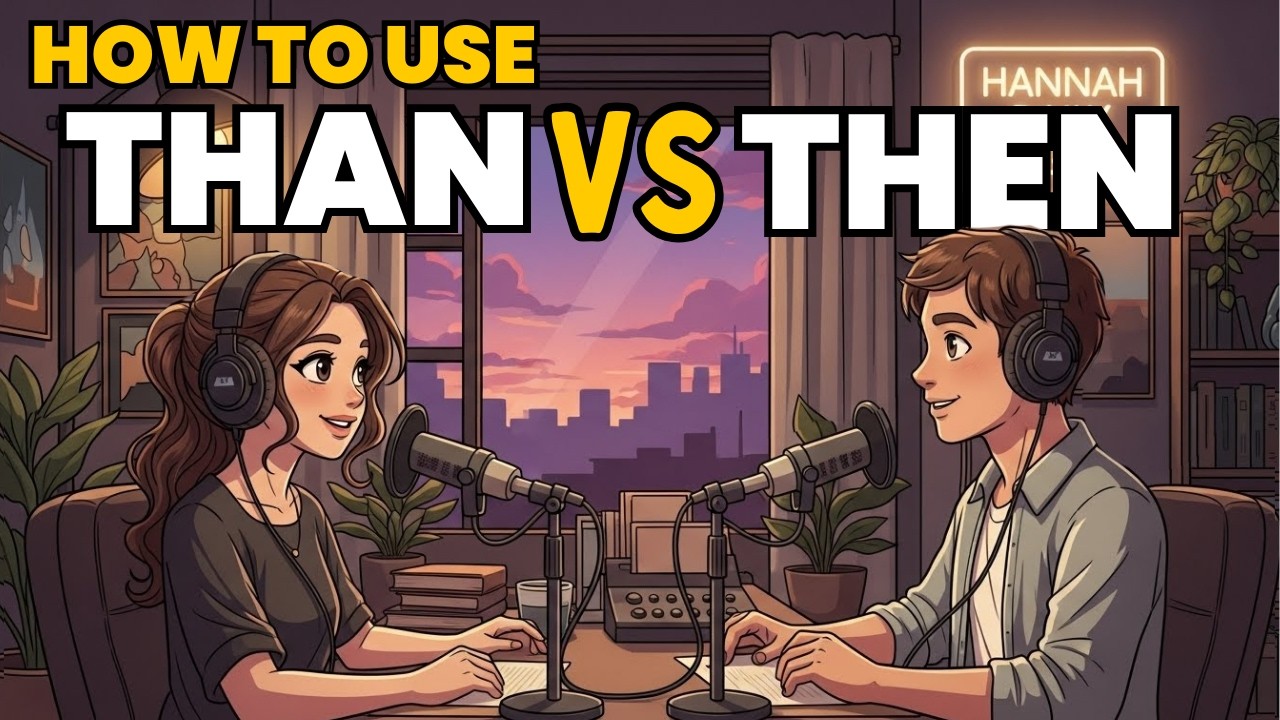 Learn English with Real Conversations Podcast | How to Use THAN & THEN in English