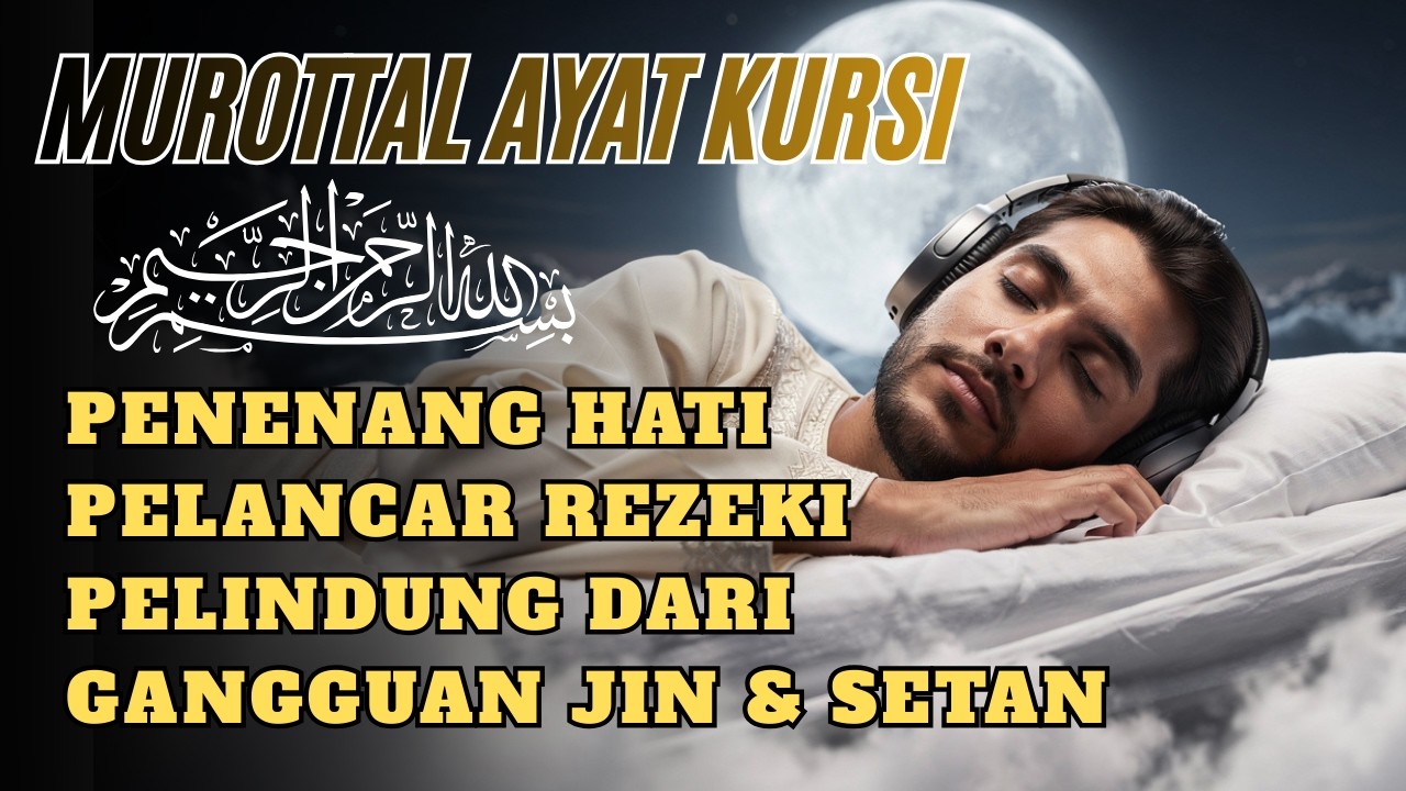 MUROTTAL AYAT KURSI PENGANTAR TIDUR, AYAT KURSI PEMBUKA REZEKI,PELINDUNG DARI GANGGUAN JIN 🤲