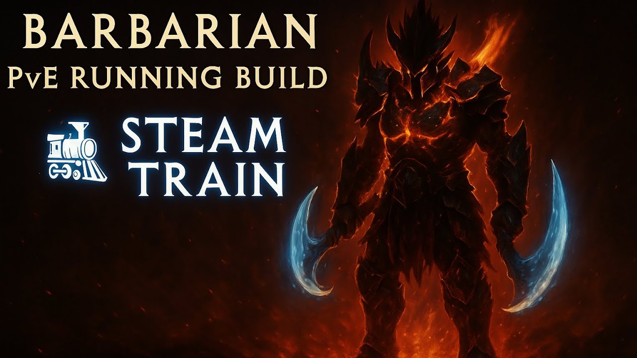 Diablo immortal barbarian effortless Farming Build (Steam Train)