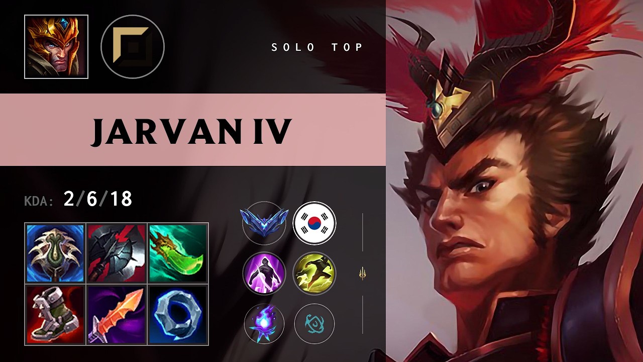Jarvan IV Top vs Renekton - KR Diamond Patch 26.11