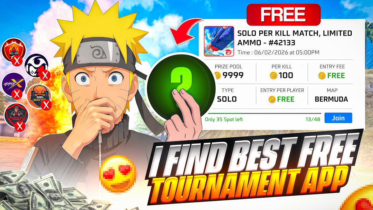 BEST TOURNAMENT APP FOR FREE FIRE😍 100% TRUSTED💯✔️ || FREE FIRE BEST TOURNAMENT APP 2026