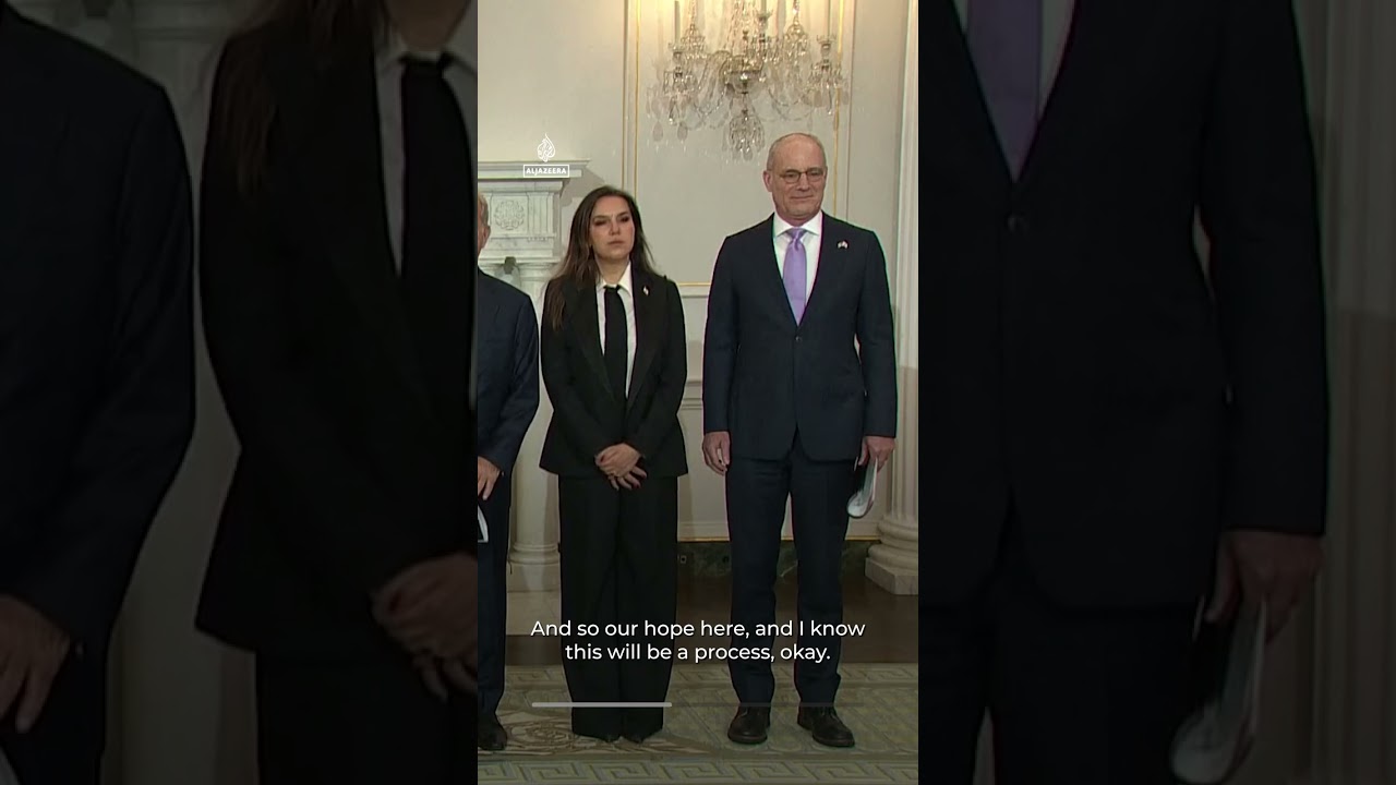 Lebanese, Israeli ambassadors begin direct talks in US | AJ #shorts