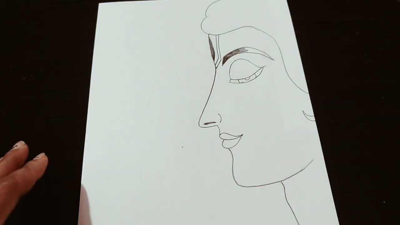 Prabhu shree ram🙏🙏 simple easy drawing🫰🫰 please like and follow... #youtube #art 