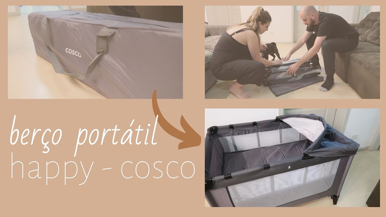 BERÇO PORTÁTIL HAPPY - COSCO