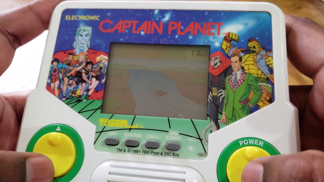 Captain Planet - Tiger Electronics 1991 LCD Handheld Game (Part 1)