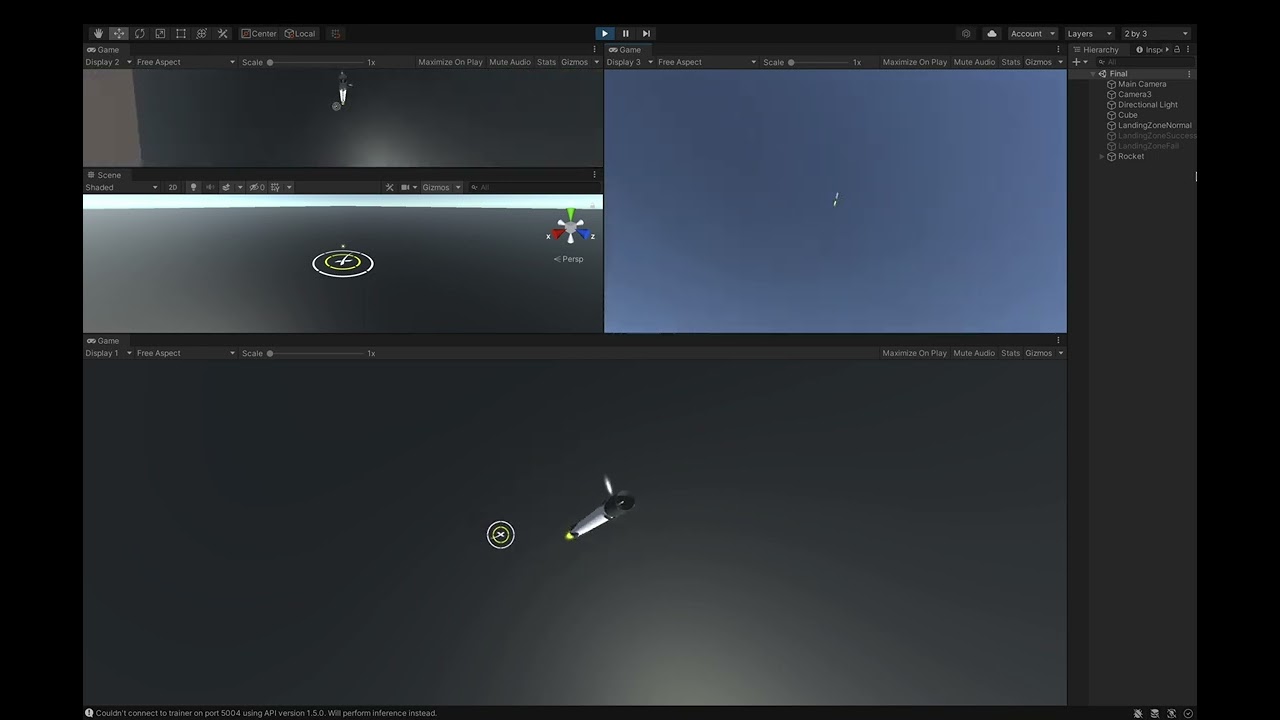 Rocket Automatic Landing Using Reinforcement Learning