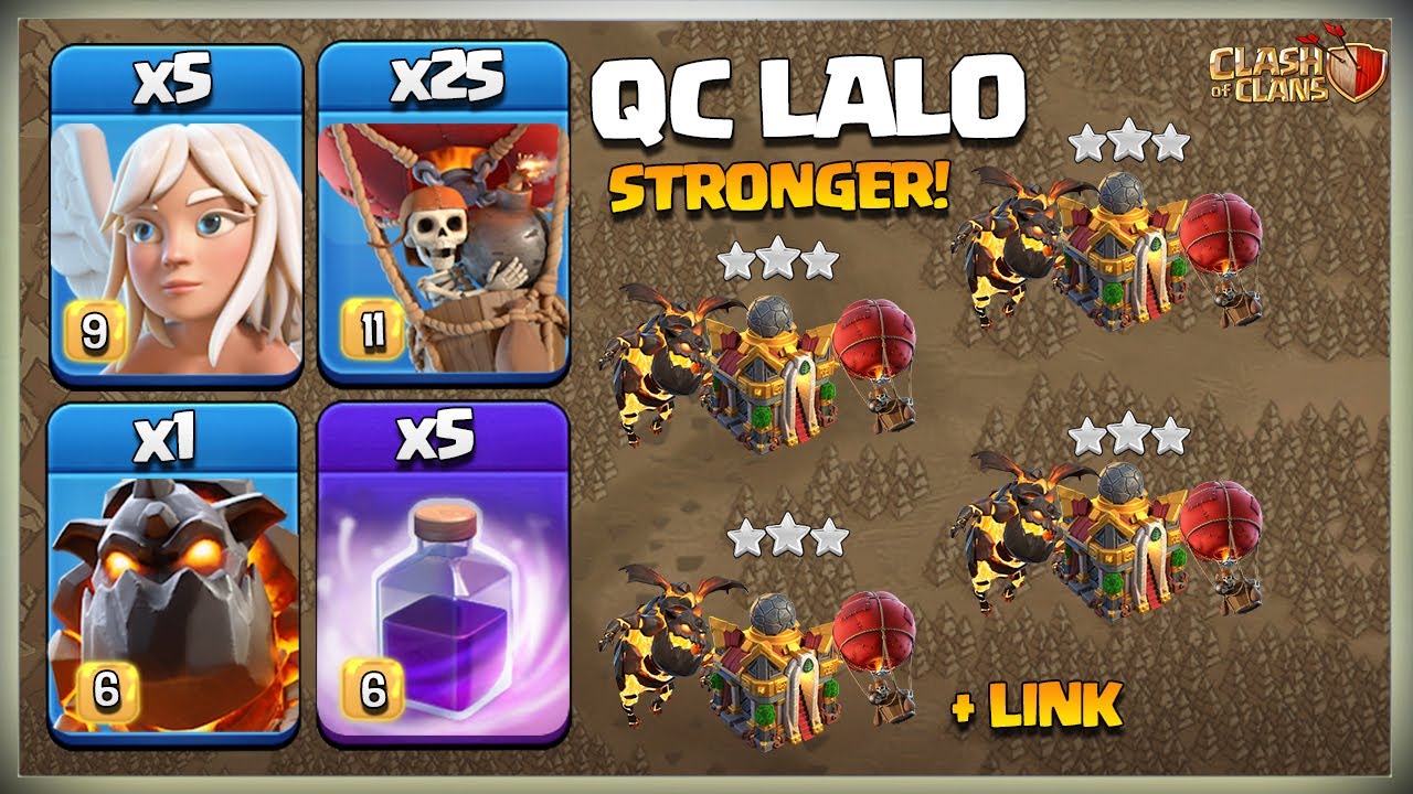 TH16 Qc Lalo & BLIZZARD LALO Attacks | Th 16 Queen Charge LavaLoon Legend & League Attacks in coc