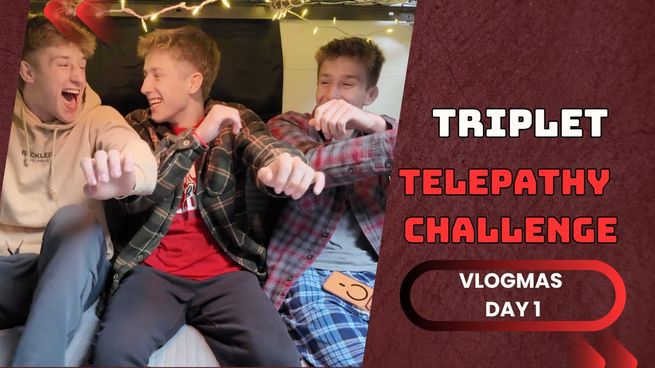 Испытание тройной телепатии *уморительно* | Vlogmas, день 1