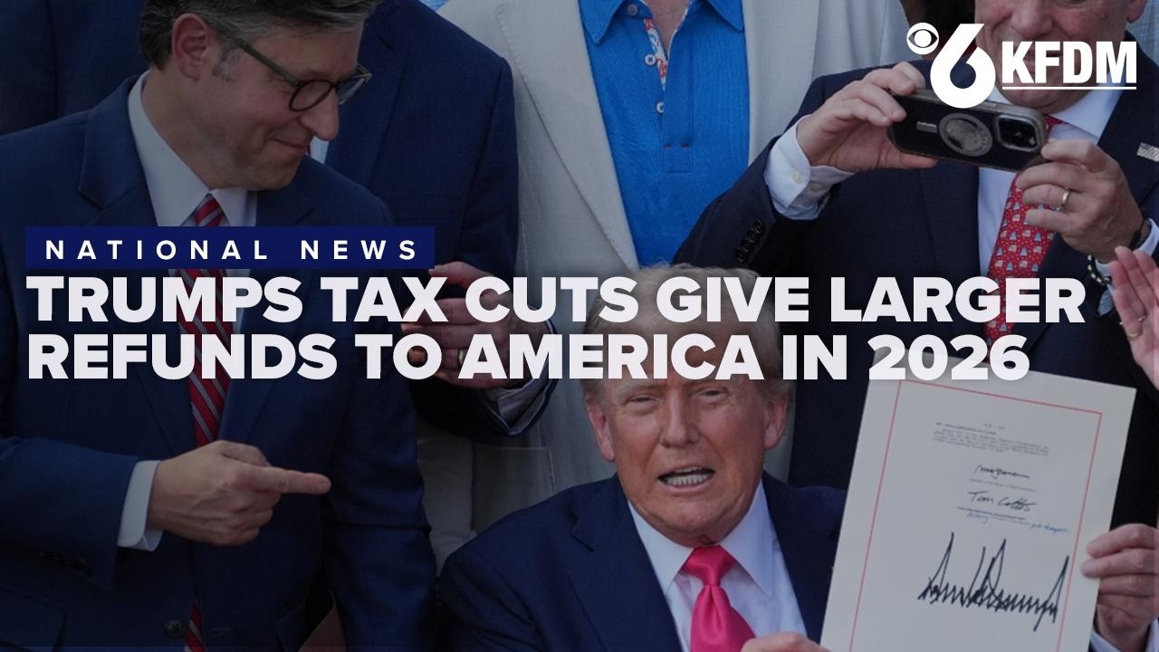 President Trump's tax cuts deliver larger refunds for Americans this year