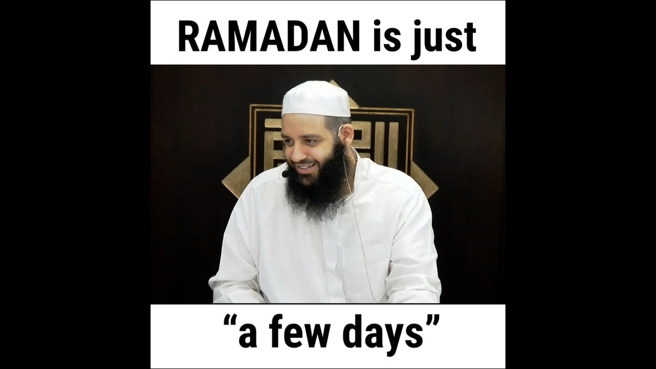 Ramadan is just “a few days” | Abu Bakr Zoud