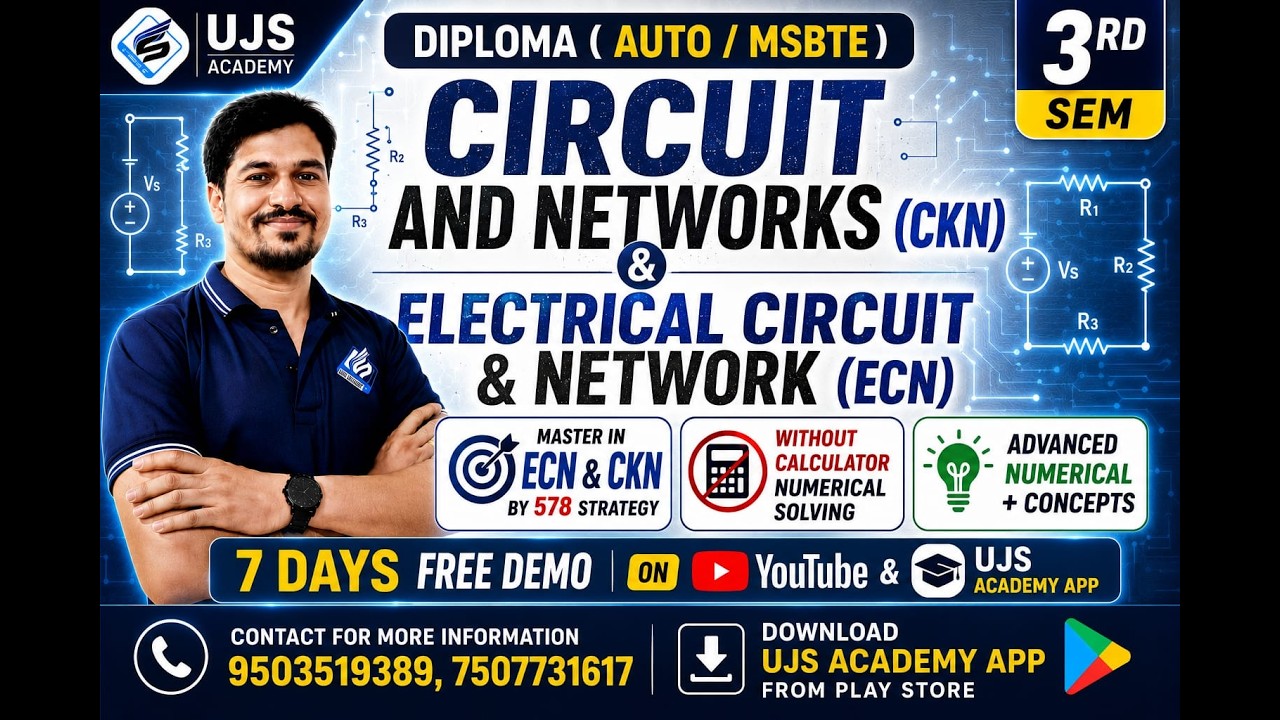 🔴FREE (MSBTE & Auto) Diploma Regular Batch || FREE Demo (ECN/CKN)* || UJS Academy