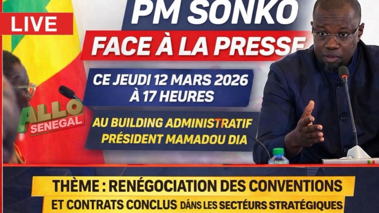 Direct 🛑 : Le PM Ousmane Sonko face à la presse