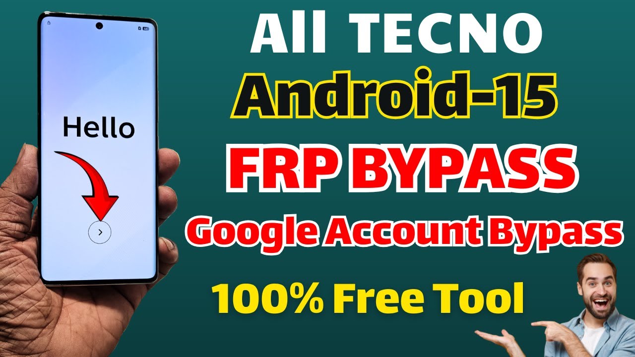 Android 15 👉All Tecno Frp Unlock - Tecno Pove Curve 5g Bypass Google Account with Free Tool