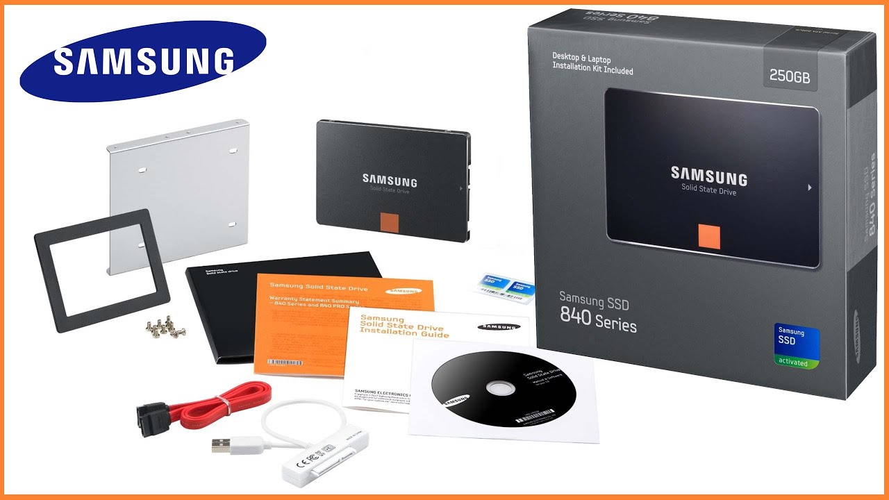 Samsung SSD 840 Series 250GB распаковка, установка, загрузка windows.