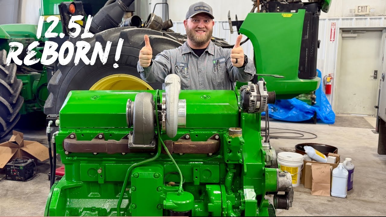 John Deere 9520 12.5L Complete Block Assembly — Start-to-Finish Build