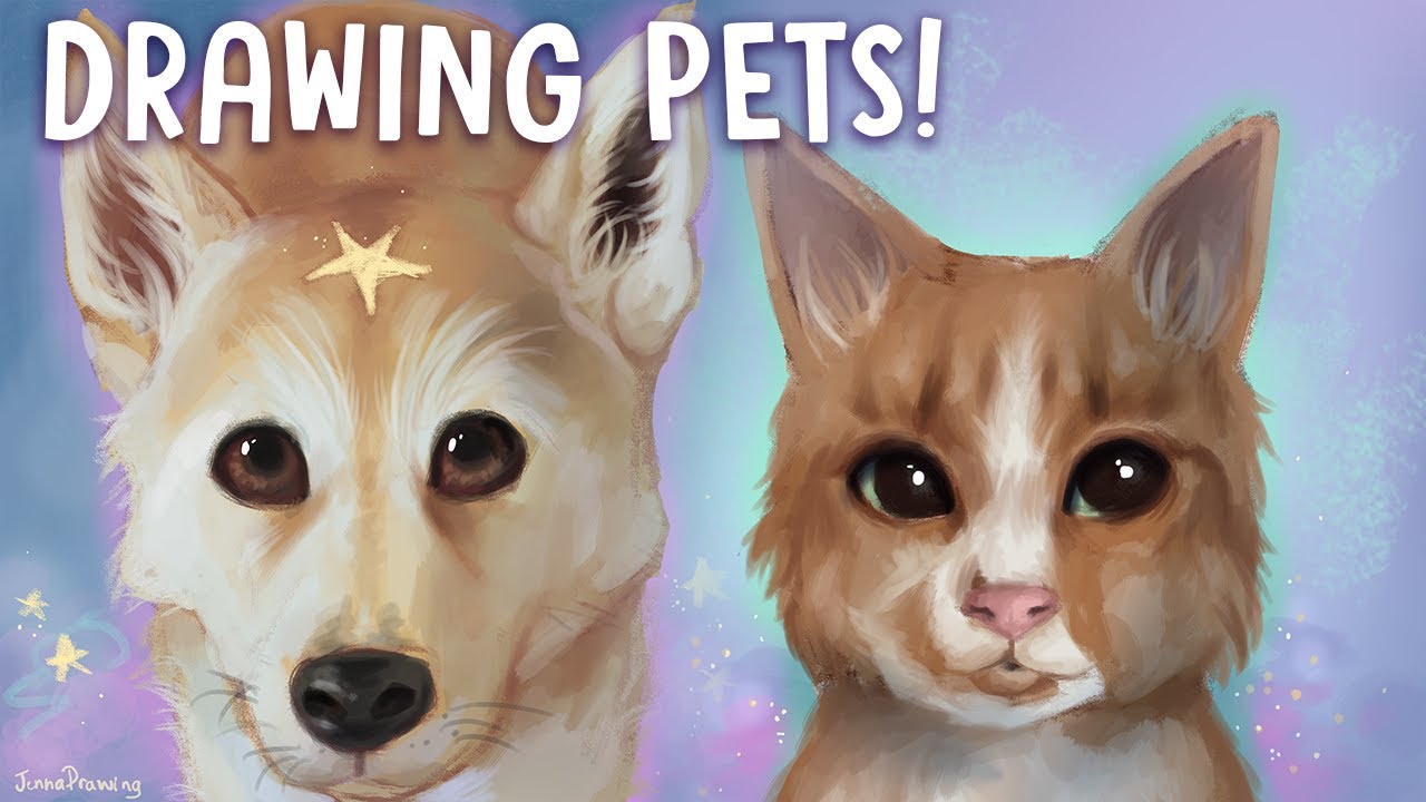 DRAWING SUBSCRIBER'S PETS!!! | Episode 1 | Jenna Drawing
