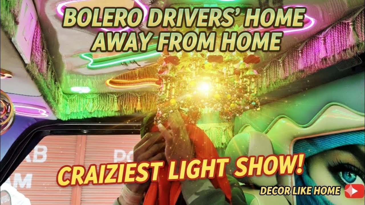 Bolero Ya Chalta Phirta Ghar? 😍 | Ultra Custom Bolero Interior LightShow&
