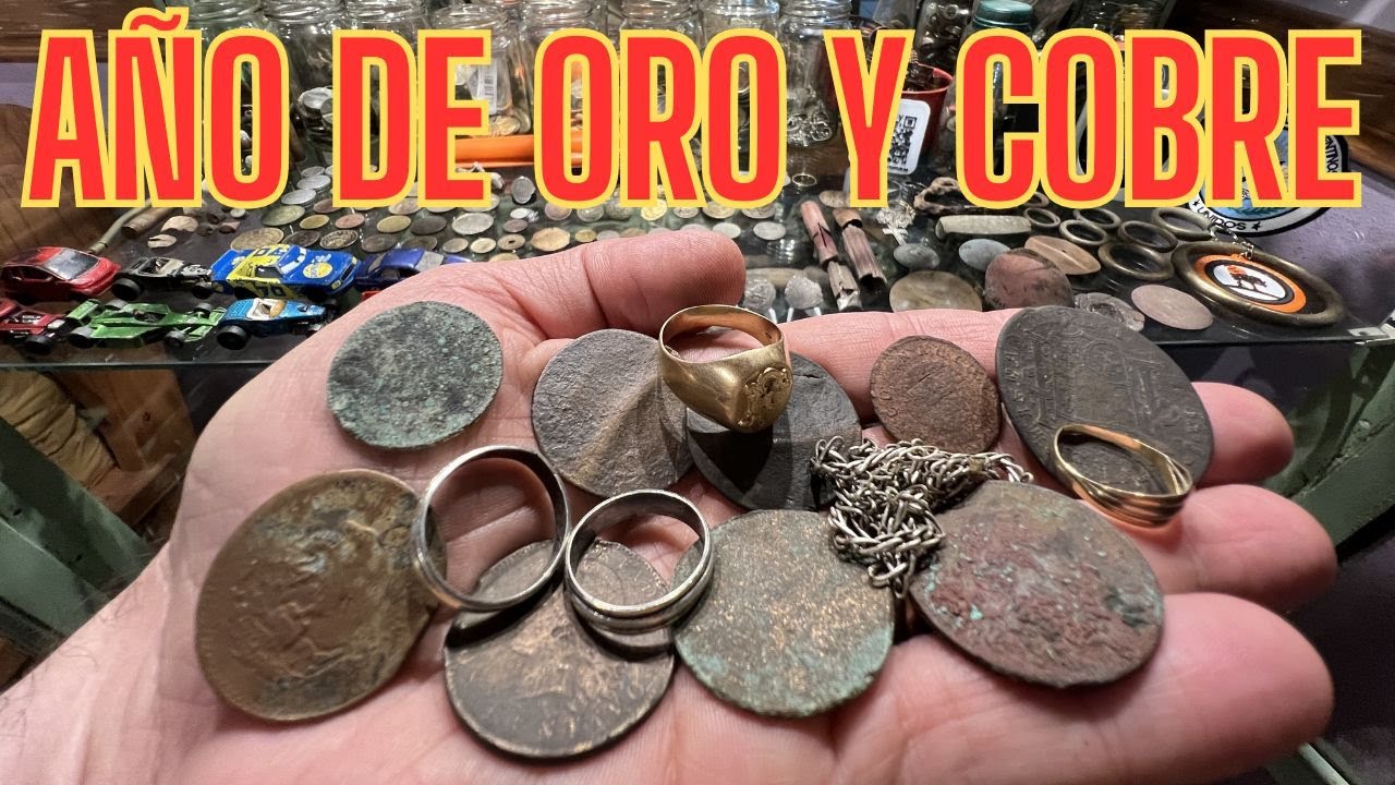 ORO y monedas de COBRE halladas durante el año 2025