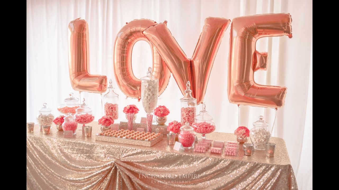 Coral and Gold Wedding Lolly Buffet, styled by Enchanted Empire, Event Artisans