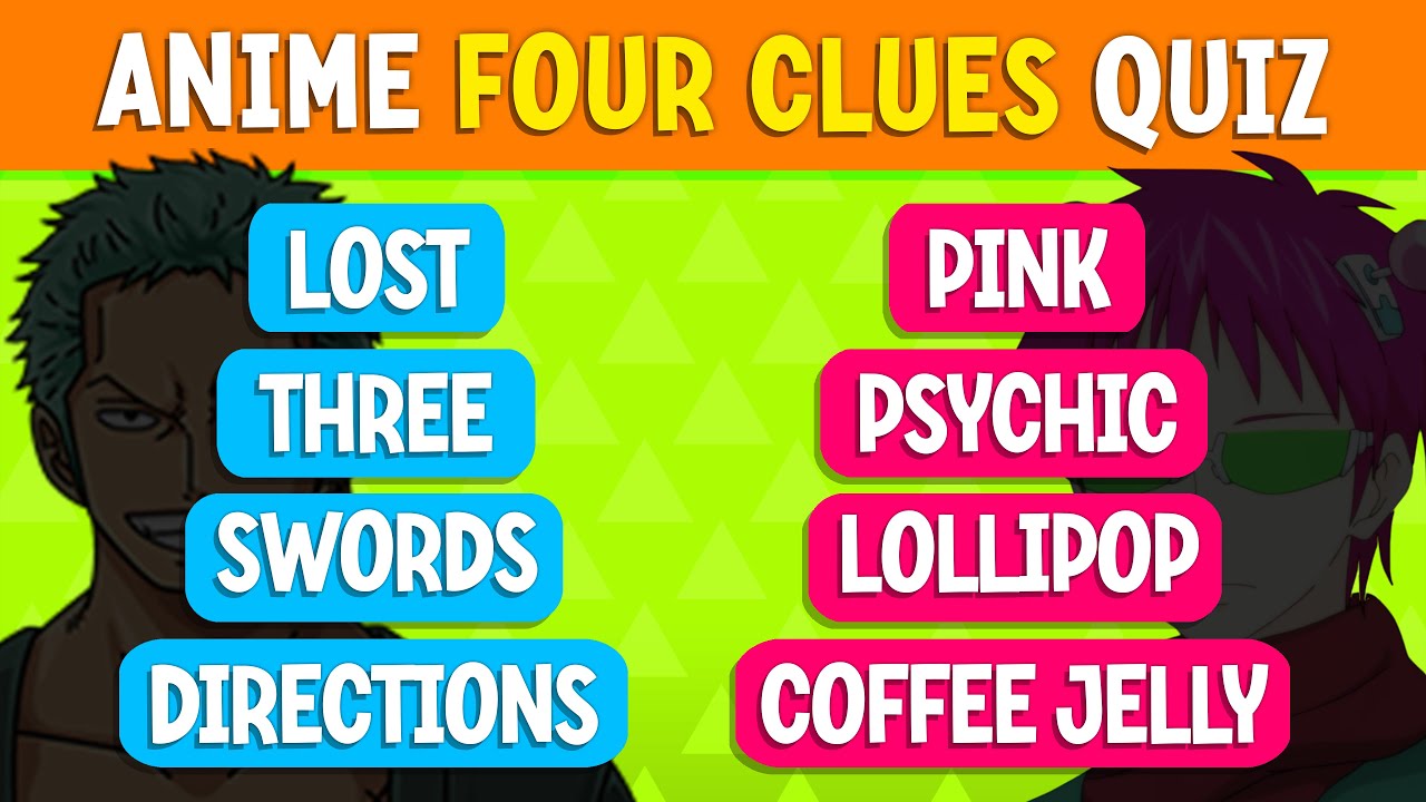 Guess the ANIME CHARACTER with FOUR CLUES ONLY! 🔍🔥 | Anime Quiz