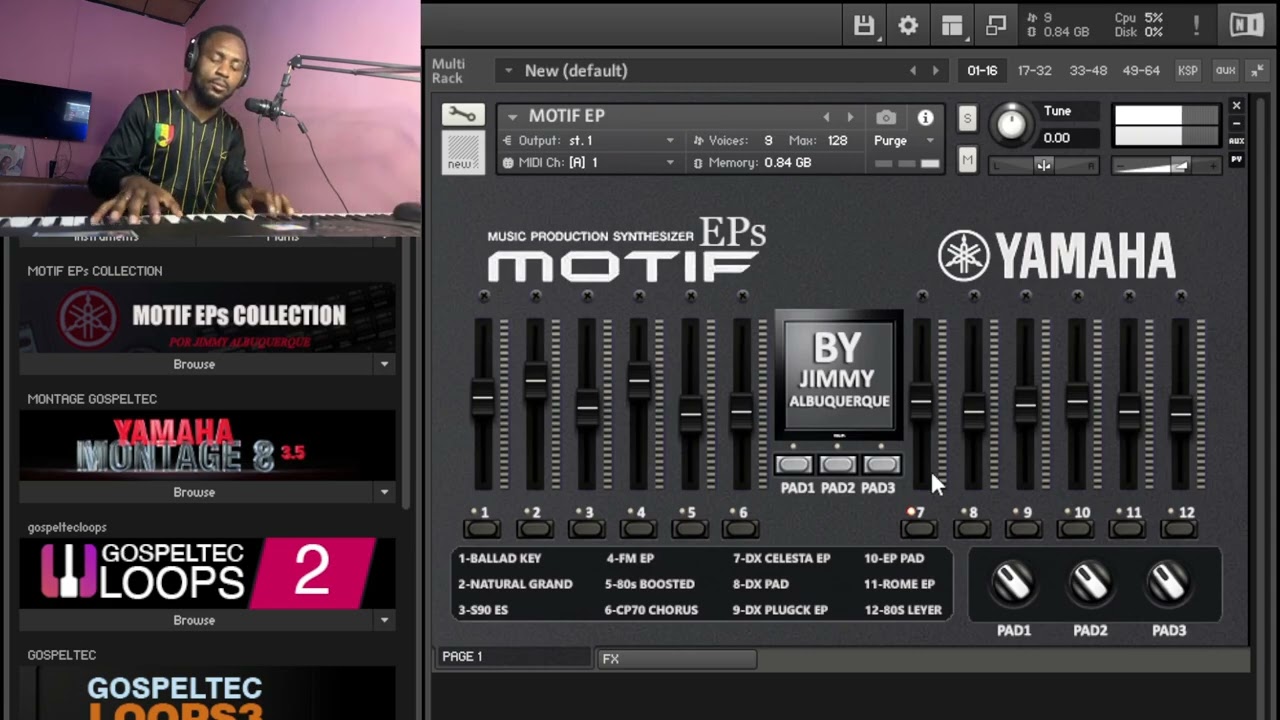 A free Motif EPs kontakt library by Jimmy Albuquerque @Jimmy Albuquerque (Developer)