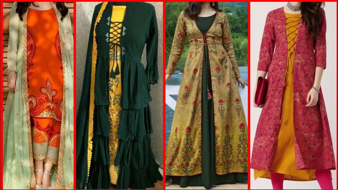 Trendy Long Shrug Design| Kurti With Long Shrug ||2020- 2021|| #Shrug #Design