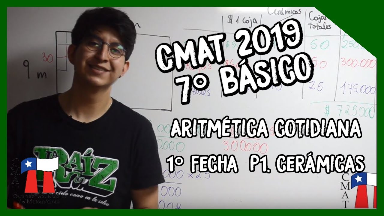 1&deg; Fecha CMAT 2019, 7&deg; B&aacute;sico, Cer&aacute;micas, Situaciones cotidianas, Nivel Pit&aacute;gorico, Etapa Inicial